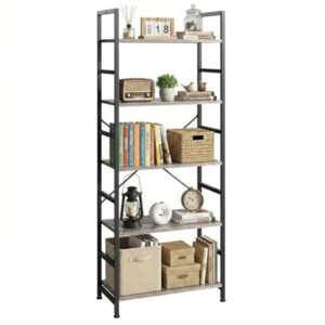 5 Tiers Bookshelf, Classically Modern Book Shelf, Book Rack, Storage Rack Shelves In Living Room-Home-Office