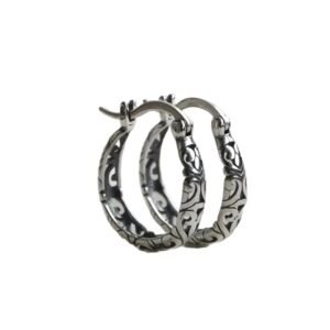 Geometric Hollow Flower Earrings Women's Vintage Fashion