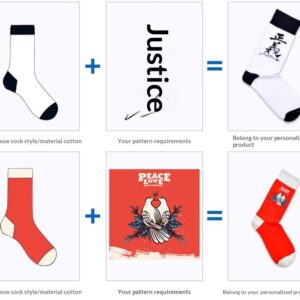 Customized Embroidered Jacquard Socks For Men And Women