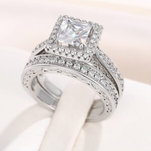 Women's Luxurious Geometric High-End Fashion Couple Rings