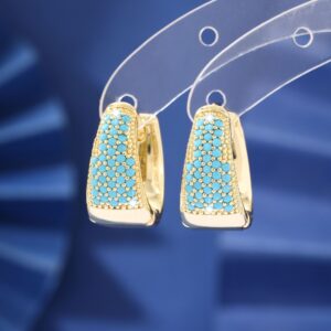 Zircon Copper Irregular Earrings Ear Clips Women