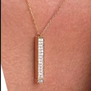 Double-layer Diamond-studded Adjustable Necklace