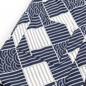 Men's Haori Style Autumn Winter Quilted Jacket Japanese Kimono Coat, Striped Loungewear, Indoor Wear. Lightweight Thermal Japanese Style Cotton Coat