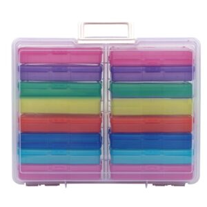 Multicoloured Photo Storage Box 4.7x6.6 Picture Album Organizer Container Craft Case