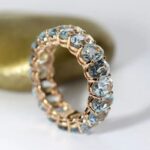 Luxury White Stone Egg-Shaped Double-Tier Ring
