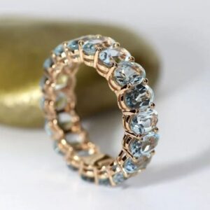 Luxury White Stone Egg-Shaped Double-Tier Ring