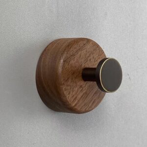 Nail-free Dual-use Solid Wood Wall Hook That Can Be Drilled Into The Wall