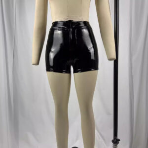 Solid-color Fashionable High-waist Plus-size Hot Pants