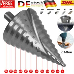 6-60 Mm HSS Titanium Milling Cutter Countersink Step Drill Cone Drill Peel Drill Cone Drill