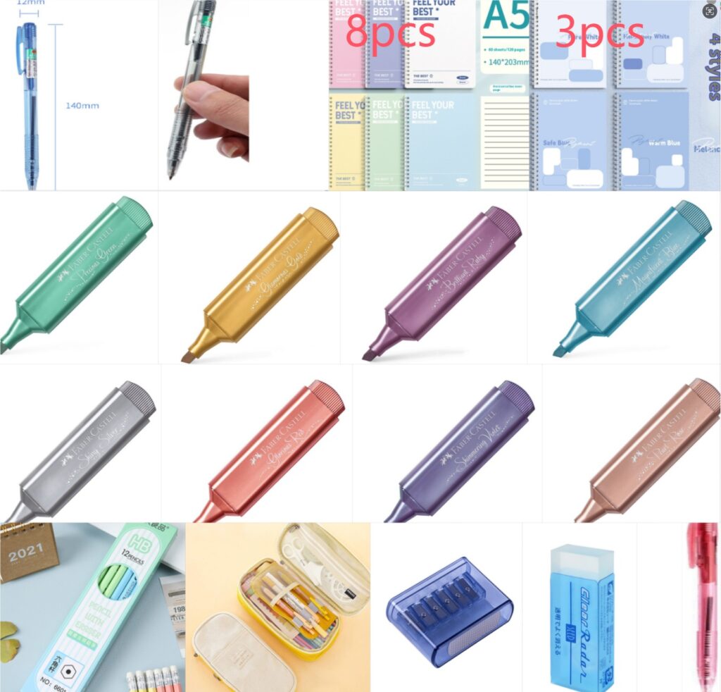 Faber-castell Metallic Highlighters Students Color Pens