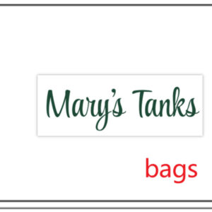 Mary's Tanks Clothing Frosted Zipper Bag