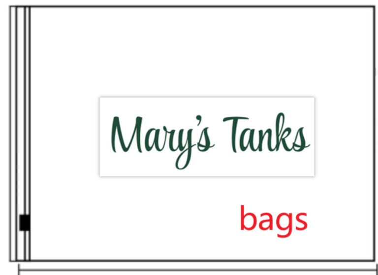 Mary's Tanks Clothing Frosted Zipper Bag