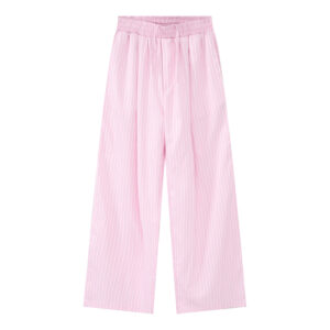 Summer Falling Ice Silk Vertical Striped Casual Pants For Men