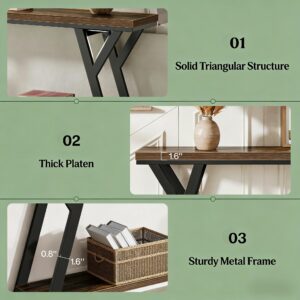 Couch Table,2-Tier Console Table,Sofa Table Couch