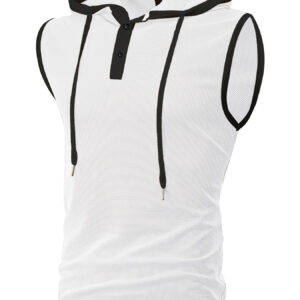 Men's Sleeveless Hooded Sports Vest