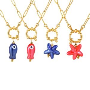Starfish Pendant Niche Versatile Fashion Earrings Necklace