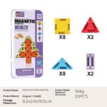 Childrens Colorful Magnetic Tiles With Strong Magnets For Educational Building