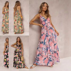 Women’s Fashionable Printed Sexy Dress