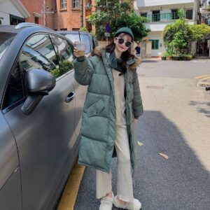 New Winter Mid-length Loose Plus-size Down Padded Jacket For Women