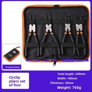 7-inch Yellow Clamp 4-piece Set, Dual-purpose, Inner And Outer Ring Clamp, Inner Straight, Inner Curved, Outer Straight, Outer Curved 7-inch Spring Clamp 4-piece Set. Brand Authorized