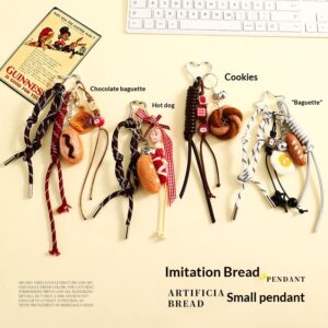 Felt Bread Keychain Cute Bag For Women