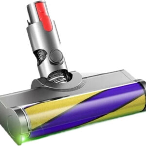 For Dyson Vacuum Cleaner, Electric Floor Brush Bristle Soft Fleece Roller Brush Floor Brush V7V8V10V11V7V11XB Yellow And Blue Soft Fleece (green Light)