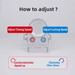 Fire Door Closer Hydraulic Silent Auto-Close For Interior/Commercial Use Easy Install Heavy Duty Adjustable Spring Mechanism 071 Large Size