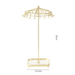 New Detachable Metal Acrylic Stand Rotating Necklace Display Rack Minimalist Jewelry Organizer