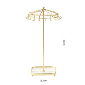 New Detachable Metal Acrylic Stand Rotating Necklace Display Rack Minimalist Jewelry Organizer