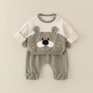 Pure Cotton Romper Set For Boys Cute Childrens Clothing Baby Boy Outfits