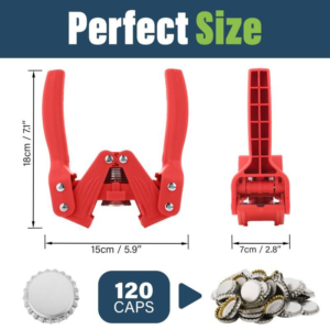 Bottle Capper Manual Bottle Cap Sealing Capping Machine With 120 FREE Bottle Caps & Beer Bottle Caps, Durable Beer Capping Machine For Home Brewers