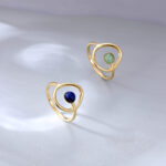 Fashionable Round Hoop Shell Bead Ring For Women