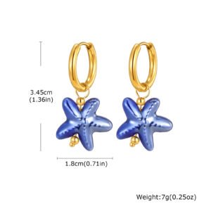 Starfish Pendant Niche Versatile Fashion Earrings Necklace