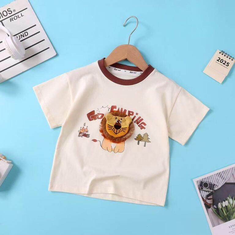 Pure Cotton Cartoon 3D Doll T-Shirt
