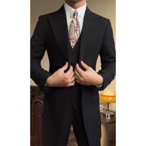 Black Milano Suit - Over Jacket