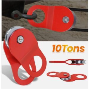 5Pcs 10 Ton Heavy Duty Winch Pully Block - Front-Mounted Towing & Winch With Steel/Synthetic Rope Compatible For Trucks