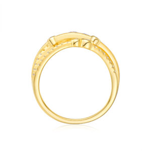 Engraved With Top-quality Moissanite, This Luxurious And Fashionable Minimalist Jewelry Set Features Silver Pieces Electroplated With Gold.