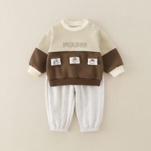 Pure Cotton Romper Set For Boys Cute Childrens Clothing Baby Boy Outfits