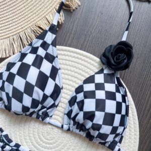 Beach Sexy Womens Cotton American-Style Swimsuit