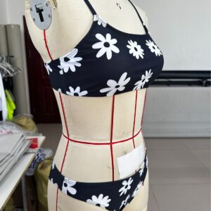 Printed Womens European And American-style Two-piece Swimsuit