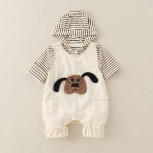 Pure Cotton Romper Set For Boys Cute Childrens Clothing Baby Boy Outfits