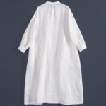 Versatile Casual White Long Shirt Dress
