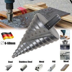6-60 Mm HSS Titanium Milling Cutter Countersink Step Drill Cone Drill Peel Drill Cone Drill