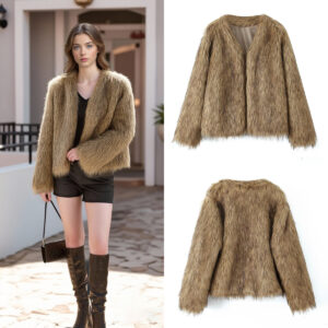 Women's Simple Fur Coat Jacket