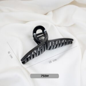 High-quality Basic Black Spray-painted Hair Clip