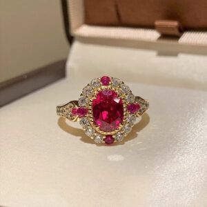 Blood Ruby Pendant Luxury Red Corundum Necklace