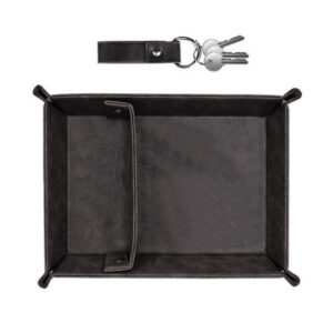 PU Leather Key Tray Fathers Day Gift Decorative Tray