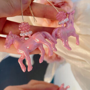 Street-style Instagram Sequin Shimmer V-shaped Ear Hook Earrings Jewelry