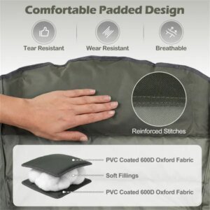 Green Heavy-Duty Folding Camping Chair, PVC Coated 600D Oxford Fabric, X-Shaped Metal Frame & Non-Slip Foot Pads