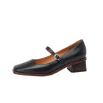 Retro Chunky-heeled Elegant Womens Shoes